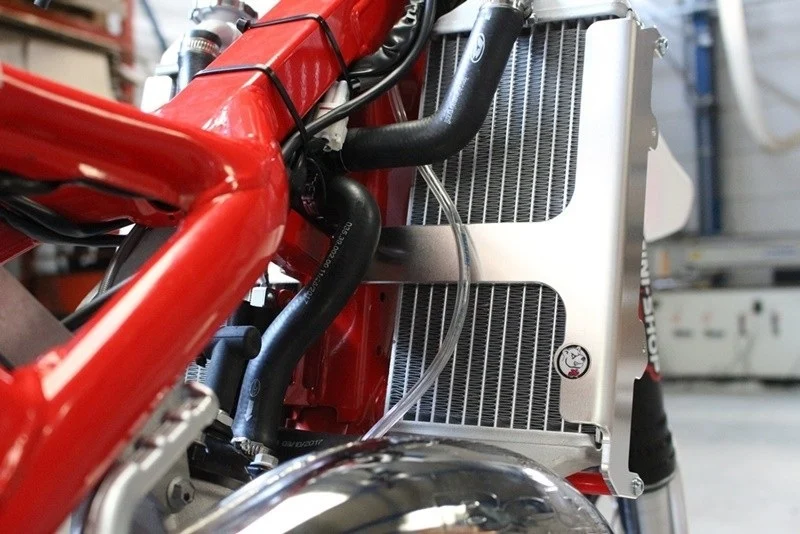 Protector de radiador AXP aluminio rojo Beta RR125 -