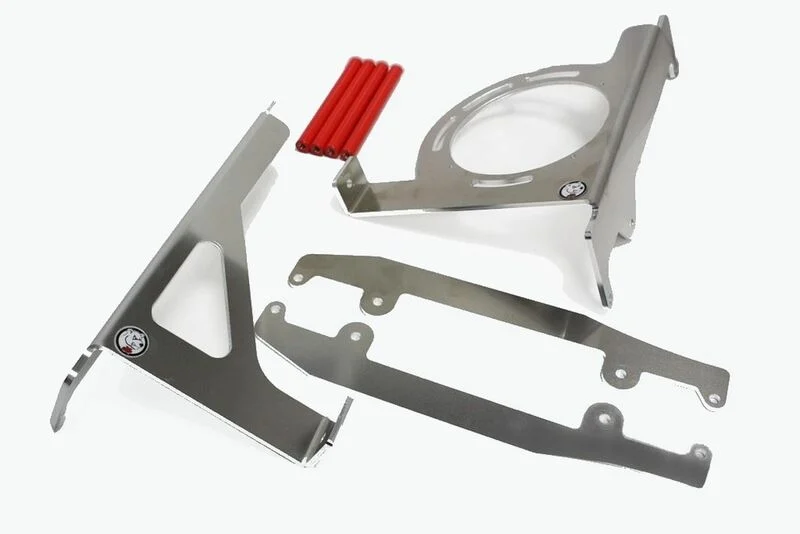 Protectores de radiador AXP aluminio/rojo Beta RR250/300 -