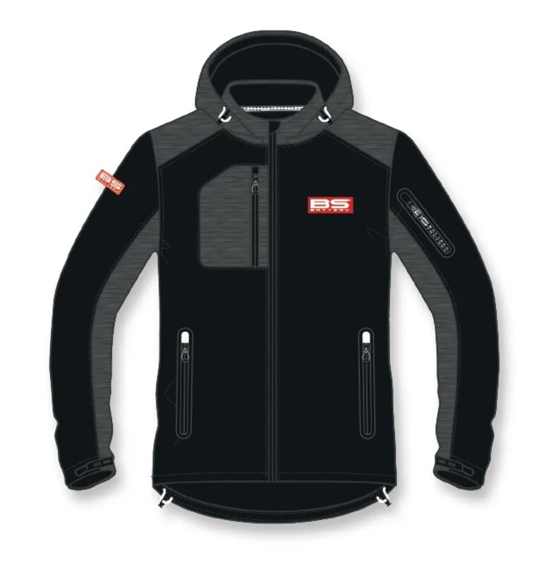 Chaqueta Softshell BS BATTERY Bs Factory - Negro / gris talla L -