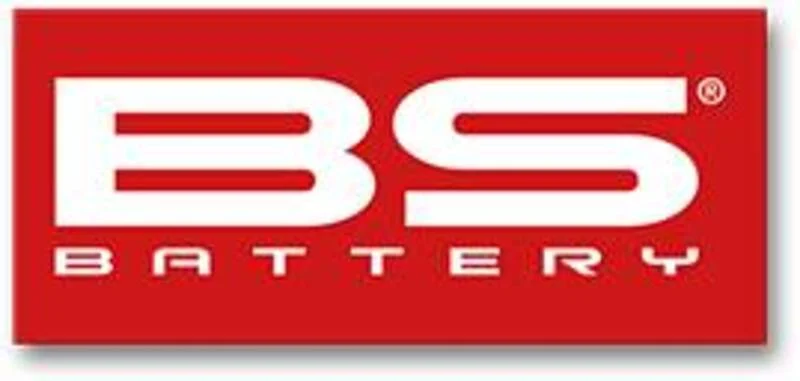 Adhesivo BS BATTERY rojo tamaño pequeño- 50 unidades -