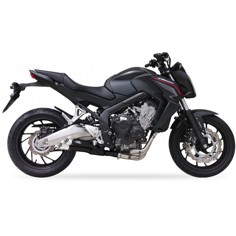 Escape completo IXIL Hyperlow acero inoxidable negro / aluminio pulido - XH6356XB - Imagen 2