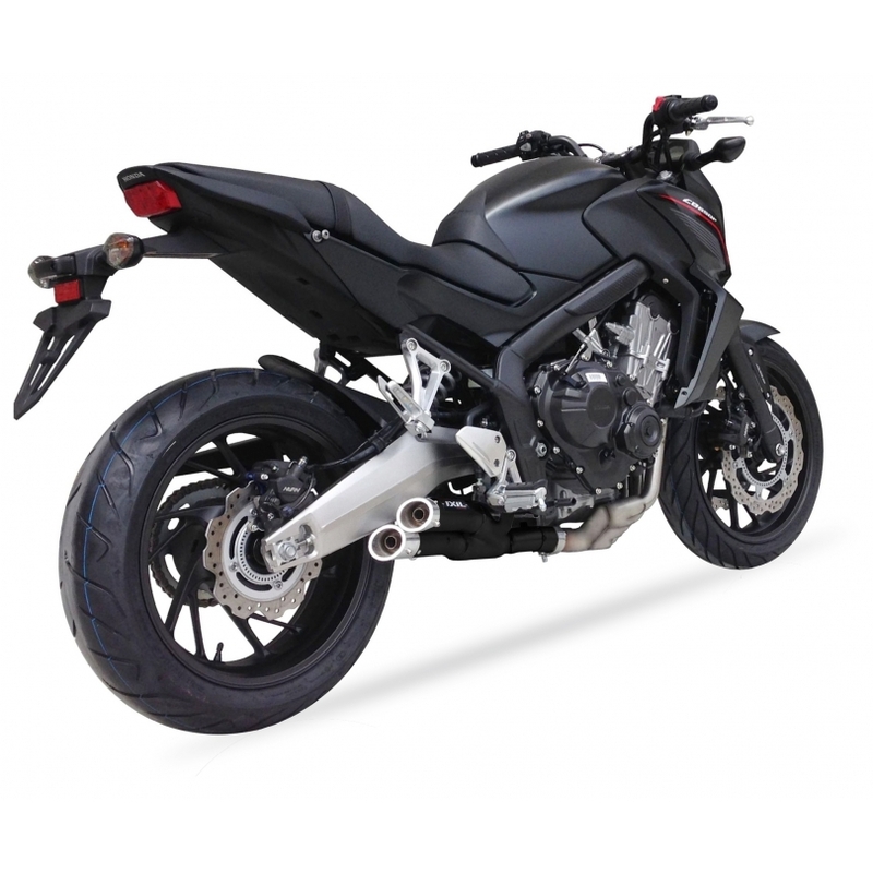 Escape completo IXIL Hyperlow acero inoxidable negro / aluminio pulido - XH6356XB - Imagen 3