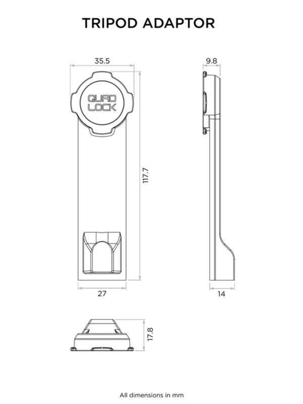 Adaptador de trípode QUAD LOCK - Imagen 2