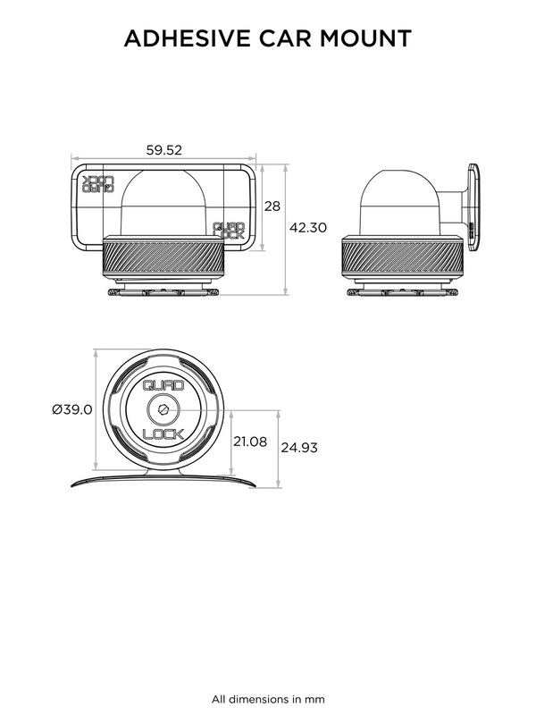 Soporte para smartphone QUAD LOCK al salpicadero - Imagen 2