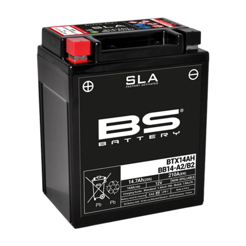 Batería BS BATTERY SLA BTX14AH/BB14-A2/B2 (FA) Batería BS BATTERY SLA BTX14AH/BB14-A2/B2 (FA) - Imagen 2
