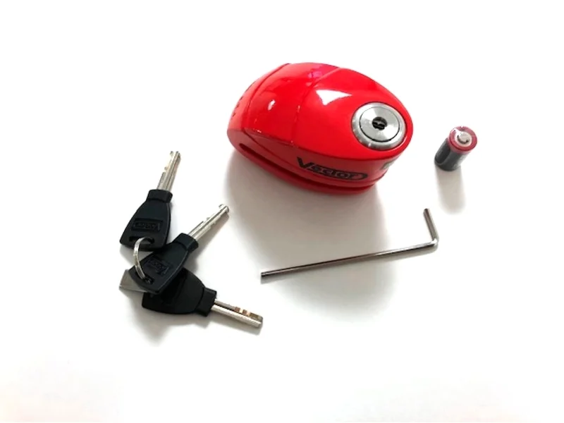 Candado de disco con alarma VECTOR The Max Alarm (120dB) - Ø14mm - Certificado SRA - Imagen 2