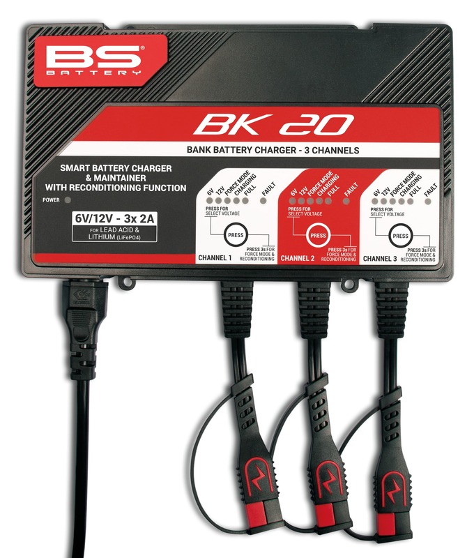 Cargador de bateria inteligente BS Battery BK20 6V/12V 3x2A - Imagen 4