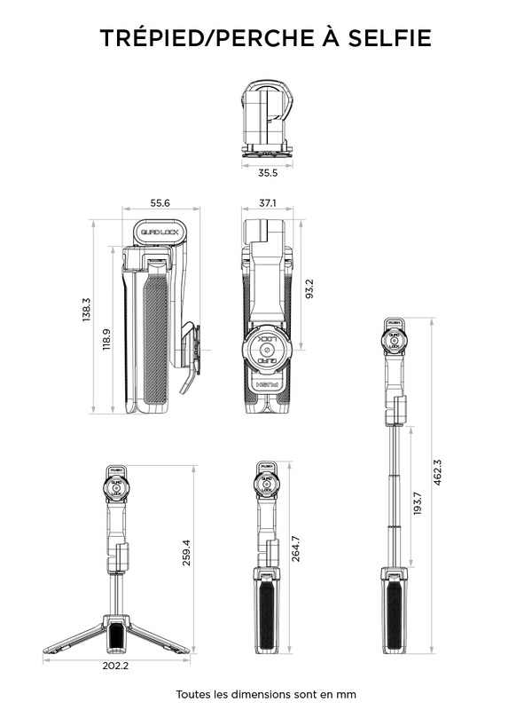 Trípode / palo selfie QUAD LOCK - Imagen 4