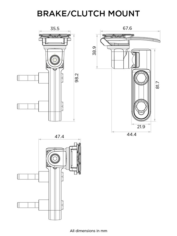 Soporte de smartphone QUAD LOCK para bomba de freno / embrague - Imagen 2