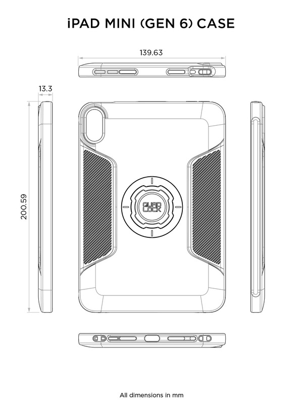 Funda QUAD LOCK - iPad mini (6th Gen) - Imagen 2