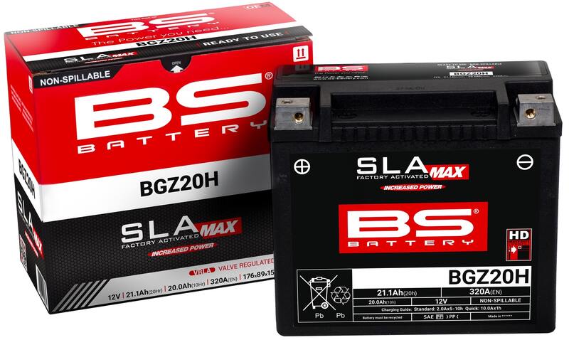 Batería BS BATTERY SLA Max sin mantenimiento activada en fábrica - BGZ20H - Imagen 2