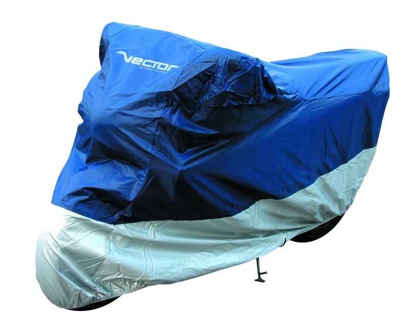Funda de moto para interior/exterior VECTOR para Moto/Scooter - Azul/Plata - L -