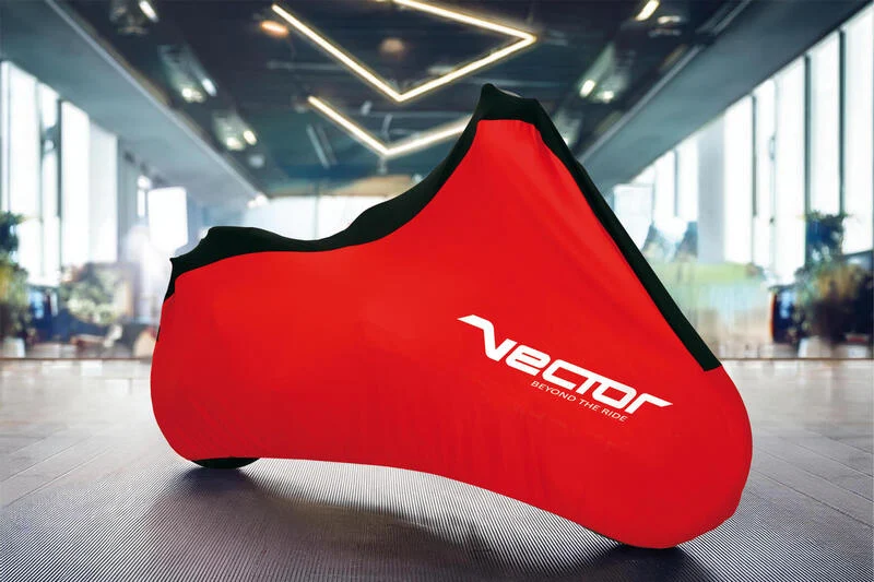 Funda de moto para interior VECTOR Stretch para moto/scooter - Rojo - S -