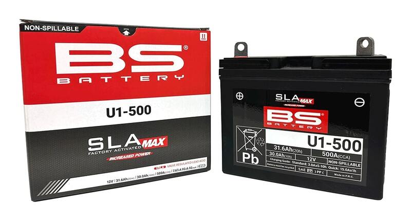 Batería BS BATTERY SLA Max sin mantenimiento activada en fábrica - U1-500 FA - ATV, UTV, SSV, Jardinería - Imagen 2