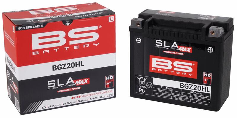 Batería BS BATTERY SLA Max sin mantenimiento activada en fábrica - BGZ20HL - Imagen 2