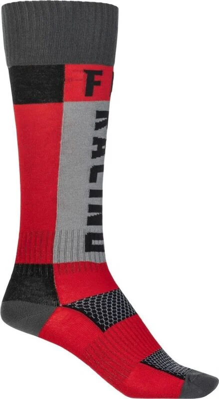 Calcetines FLY RACING MX (gruesos) - Rojo / Gris -