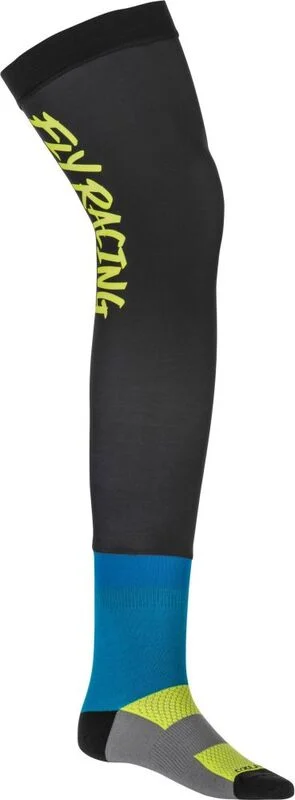 Calcetines para rodilleras FLY RACING Knee Brace - Hi-Vis / Negro / Azul -