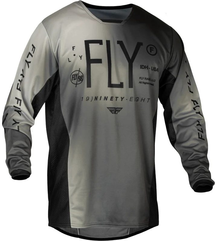 Camiseta infantil FLY RACING Kinetic Prodigy - Negro / Gris claro -