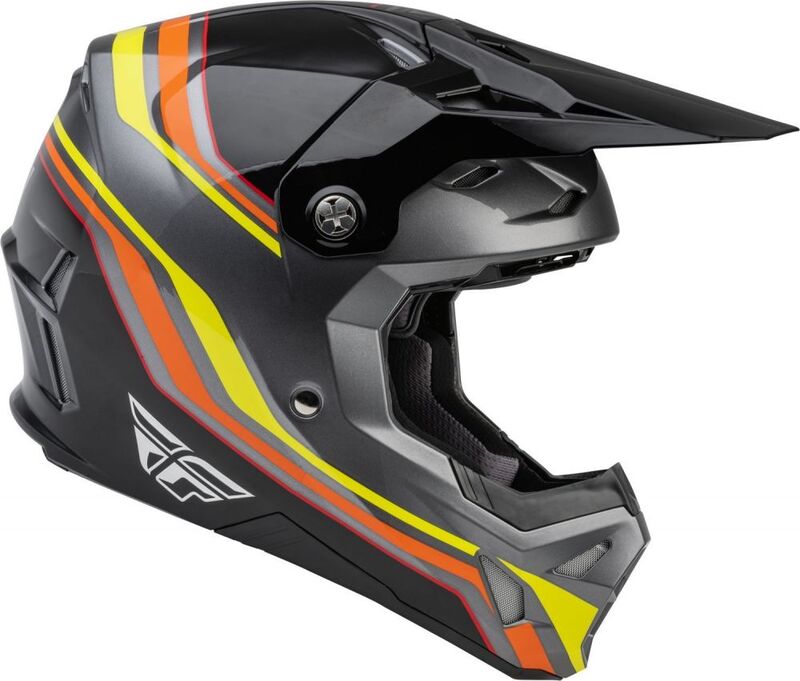 FLY RACING Formula CP S.E. Speeder Helmet Black/Yellow/Red XL - Imagen 4