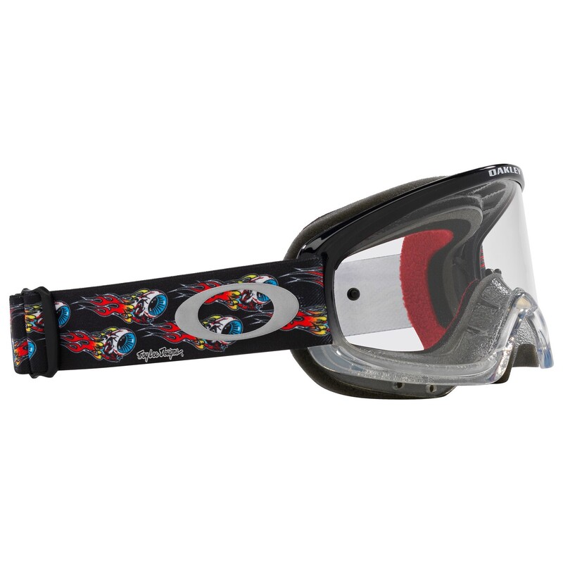 Gafas OAKLEY XS O-Frame 2.0 PRO MX - Troy Lee Designs Series EYEBALLS BLACK Clear - Imagen 2