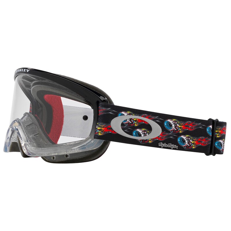 Gafas OAKLEY XS O-Frame 2.0 PRO MX - Troy Lee Designs Series EYEBALLS BLACK Clear - Imagen 4