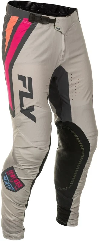 Pantalón FLY RACING Lite S.E. Vice - Gris claro / Rosa / Coral -