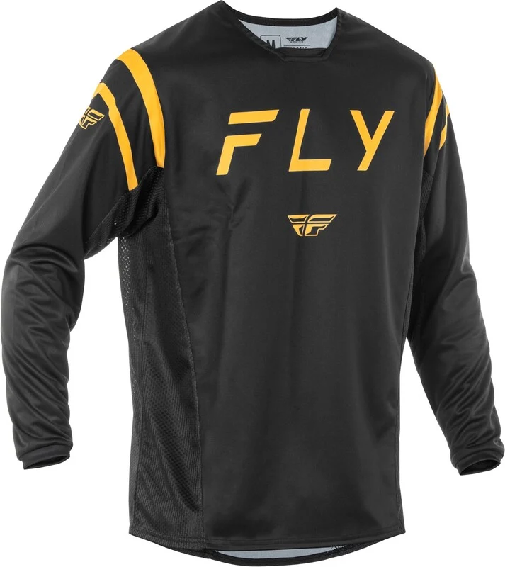 Camiseta FLY RACING Kinetic Center - Negro / Oro -