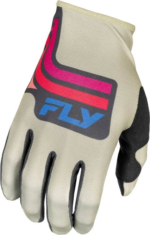 Guantes FLY RACING Lite S.E. Vice - Gris claro / Rosa / Coral - Guantes