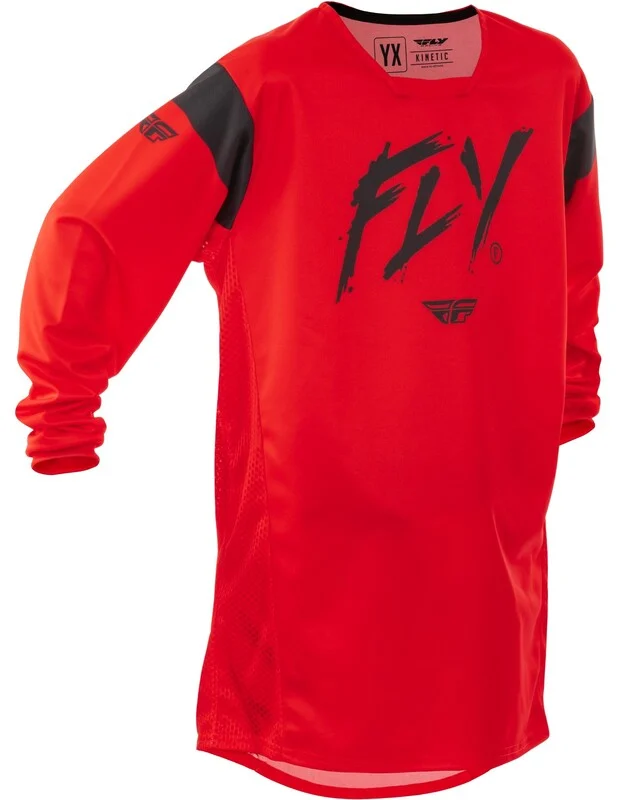 Camiseta infantil FLY RACING Kinetic Stoke - Rojo / Negro -