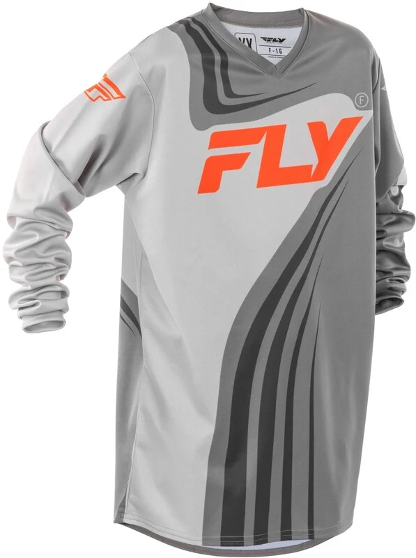 Camiseta infantil FLY RACING F-16 - Gris / Naranja -