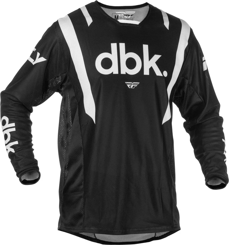 Camiseta FLY RACING Kinetic Mesh DBK - Negro / Blanco Camiseta FLY RACING Kinetic Mesh DBK - Negro / Blanco