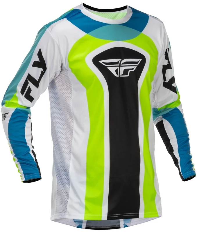 Camiseta FLY RACING Lite Current L.E. - blanco/Lime/azul -