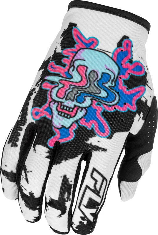 Guantes FLY RACING Lite Warp Special Edition - blanco/azul/rosa - Guantes