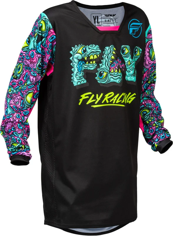 Camiseta infantil FLY RACING Kinetic Mutant - negro/multi -