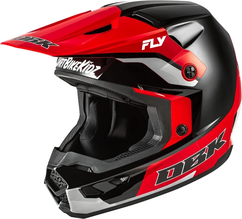 Casco FLY RACING Kinetic Special Edition DBK - negro/rojo/gris -