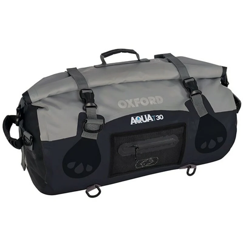 Bolsa colín (petate) OXFORD Aqua T-50 negro/gris - Piezas y Accesorios Moto