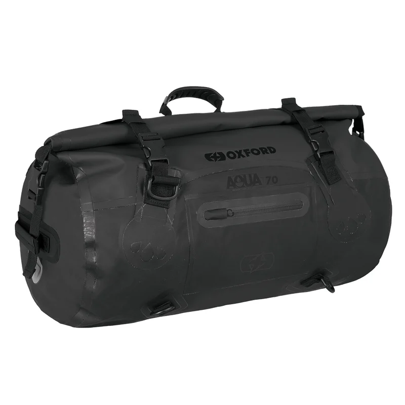 Bolsa colín (petate) OXFORD Aqua T-70 negro - Piezas y Accesorios Moto
