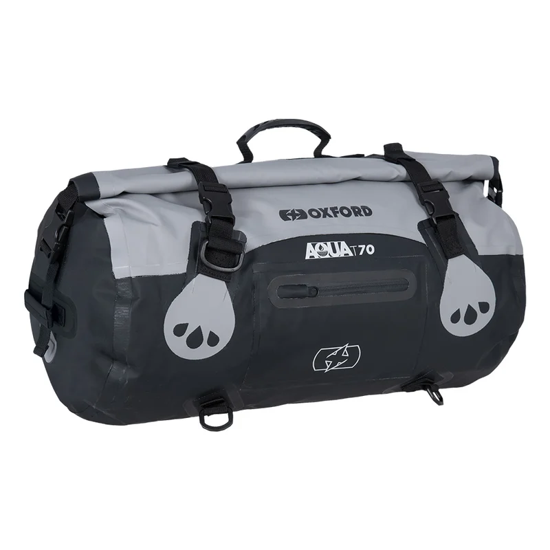 Bolsa colín (petate) OXFORD Aqua T-70 negro/gris - Piezas y Accesorios Moto