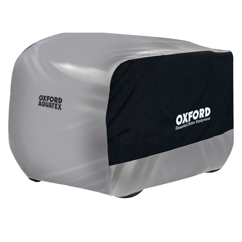 Funda de protección para exterior OXFORD Aquatex - ATV / Quad - Negro / Plata - M - Piezas y Accesorios Moto