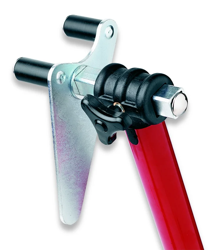Caballete delantero universal BIKE LIFT rojo con soportes pivotantes -