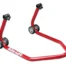Caballete trasero universal Bike Lift RS-17 rojo con soportes de goma en L Caballete trasero universal Bike Lift RS-17 rojo con soportes de goma en L - Caballetes