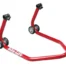 Caballete trasero universal Bike Lift RS-17 rojo con soportes en V - Caballetes