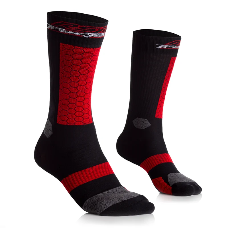 Calcetines RST TRACTECH Negro/Rojo, Talla M-L/8-10 - Calcetines de moto