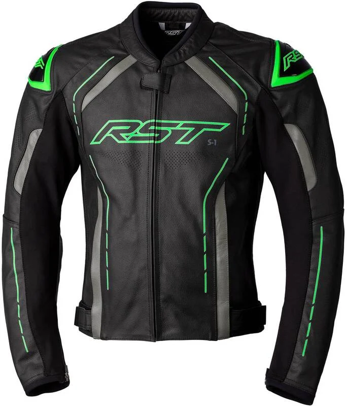 Chaqueta RST S1 cuero hombre - negro - Equipación del Piloto