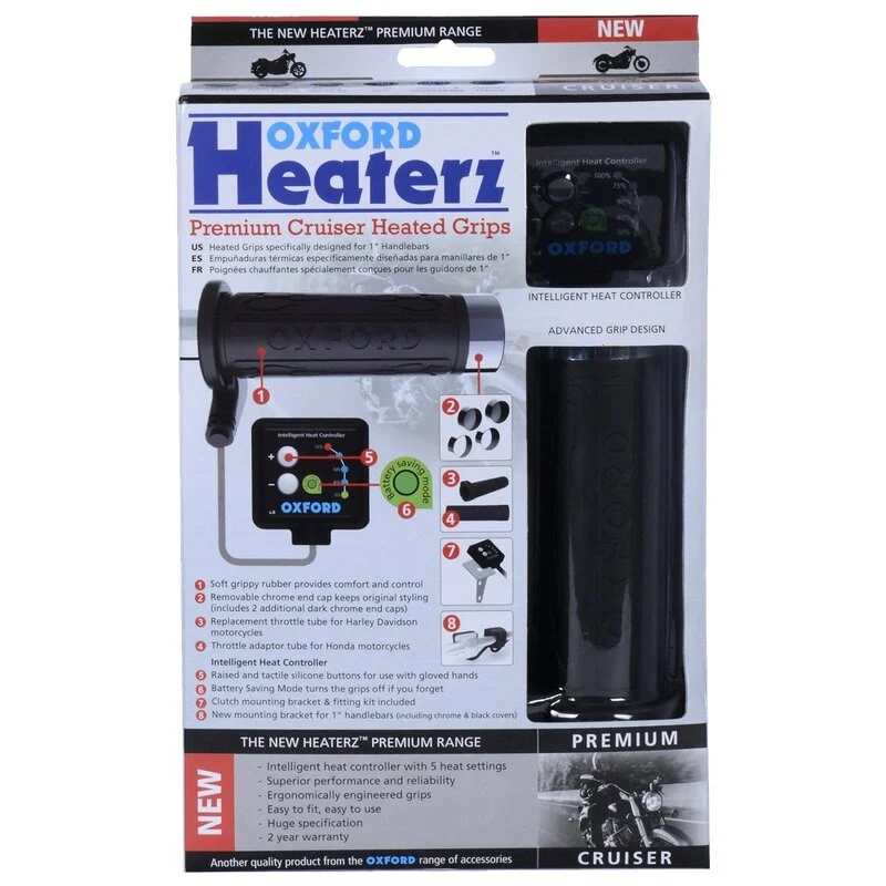 Puños calefactables OXFORD Hotgrips Premium Cruiser -