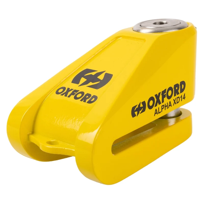 Candado de disco Oxford Alpha XD14 - Ø14mm amarillo -