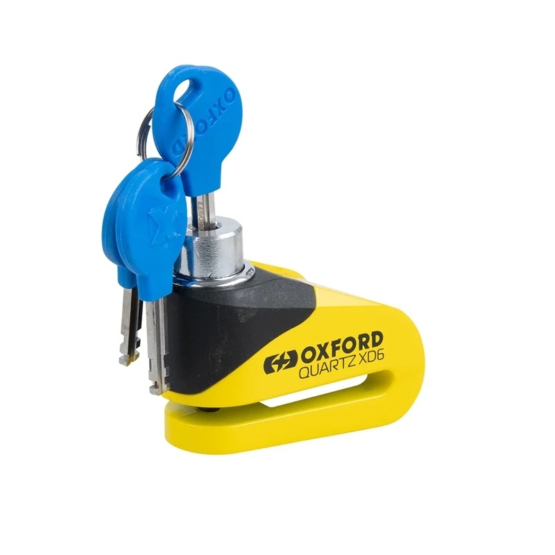 Candado de disco Oxford Quartz XD6 - Ø6mm amarillo / negro Candado de disco Oxford Quartz XD6 - Ø6mm amarillo / negro - Imagen 2