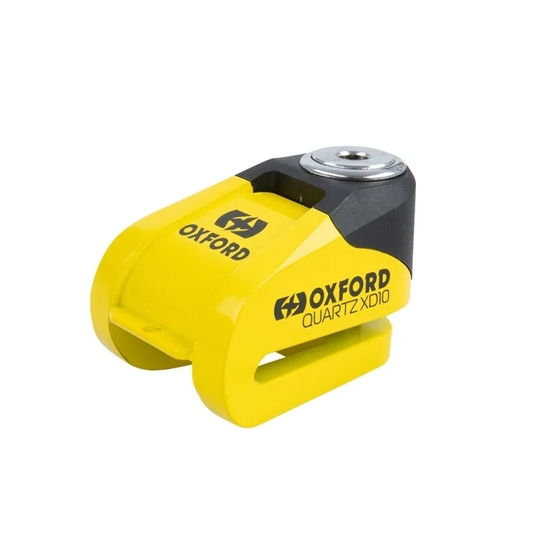 Candado de disco OXFORD Quartz XD10 - Ø10mm amarillo / negro -
