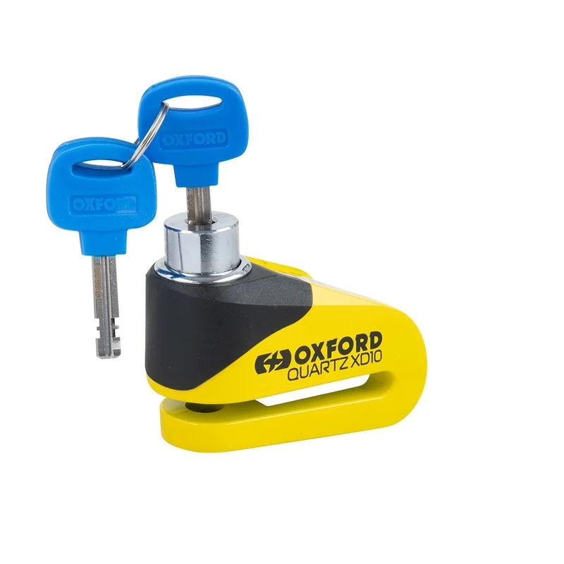 Candado de disco Oxford Quartz XD10 - Ø10mm amarillo / negro Candado de disco Oxford Quartz XD10 - Ø10mm amarillo / negro - Imagen 2