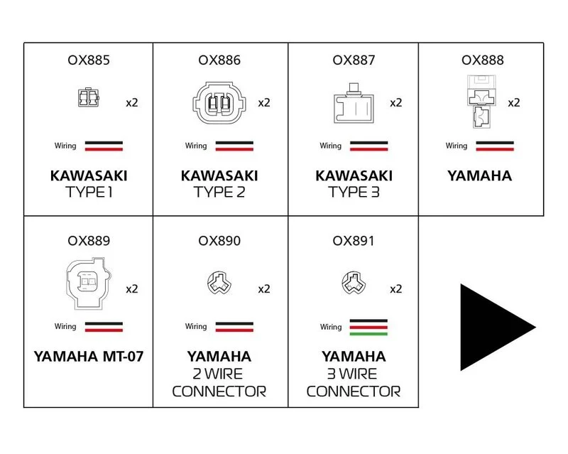 Cable para intermitentes OXFORD - Yamaha conector de 3 cables Cable para intermitentes OXFORD - Yamaha conector de 3 cables - Imagen 3